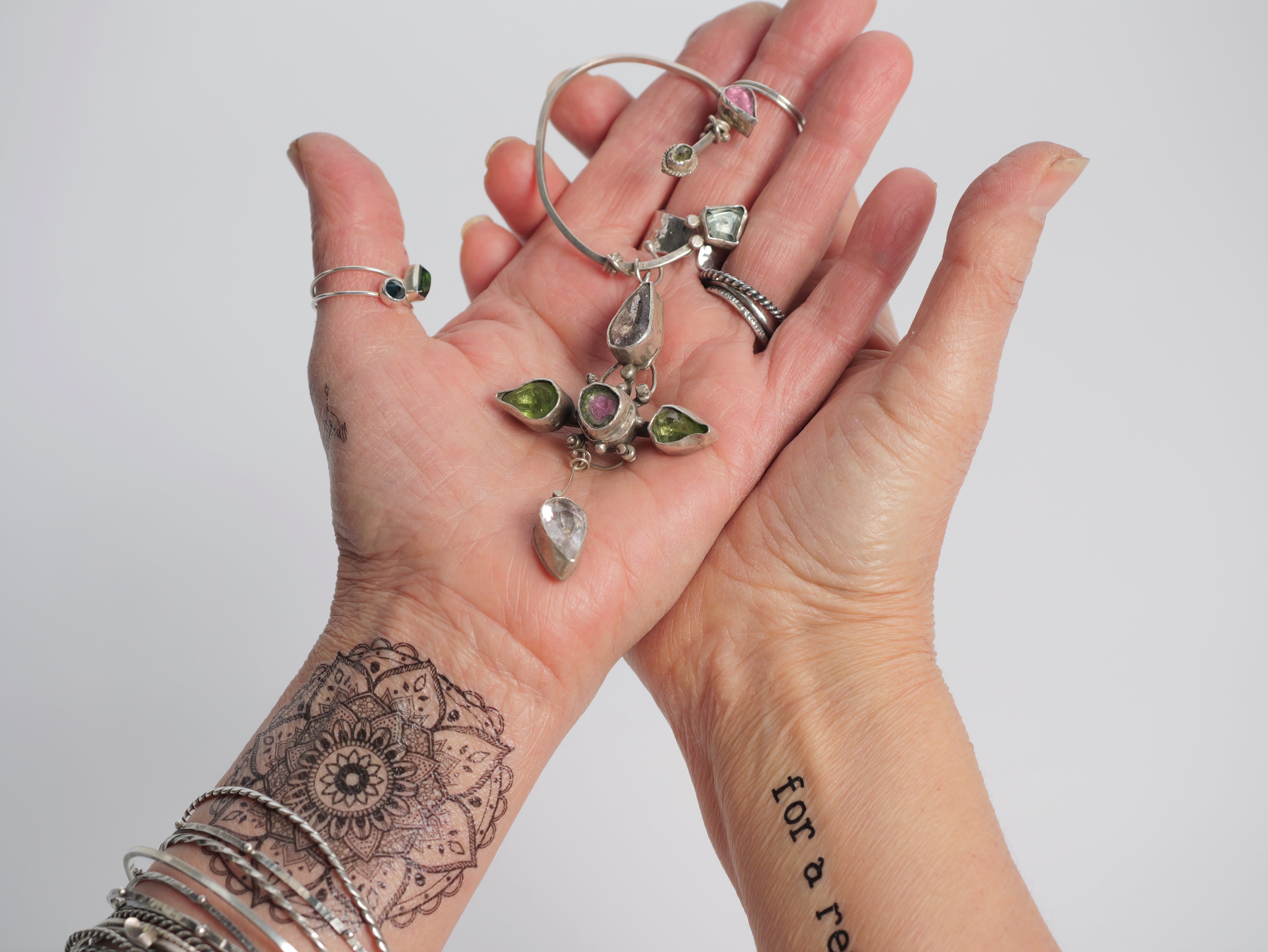 Earrings 68: MANDALA OF POWER - Mandala Gems + Ear Cuff