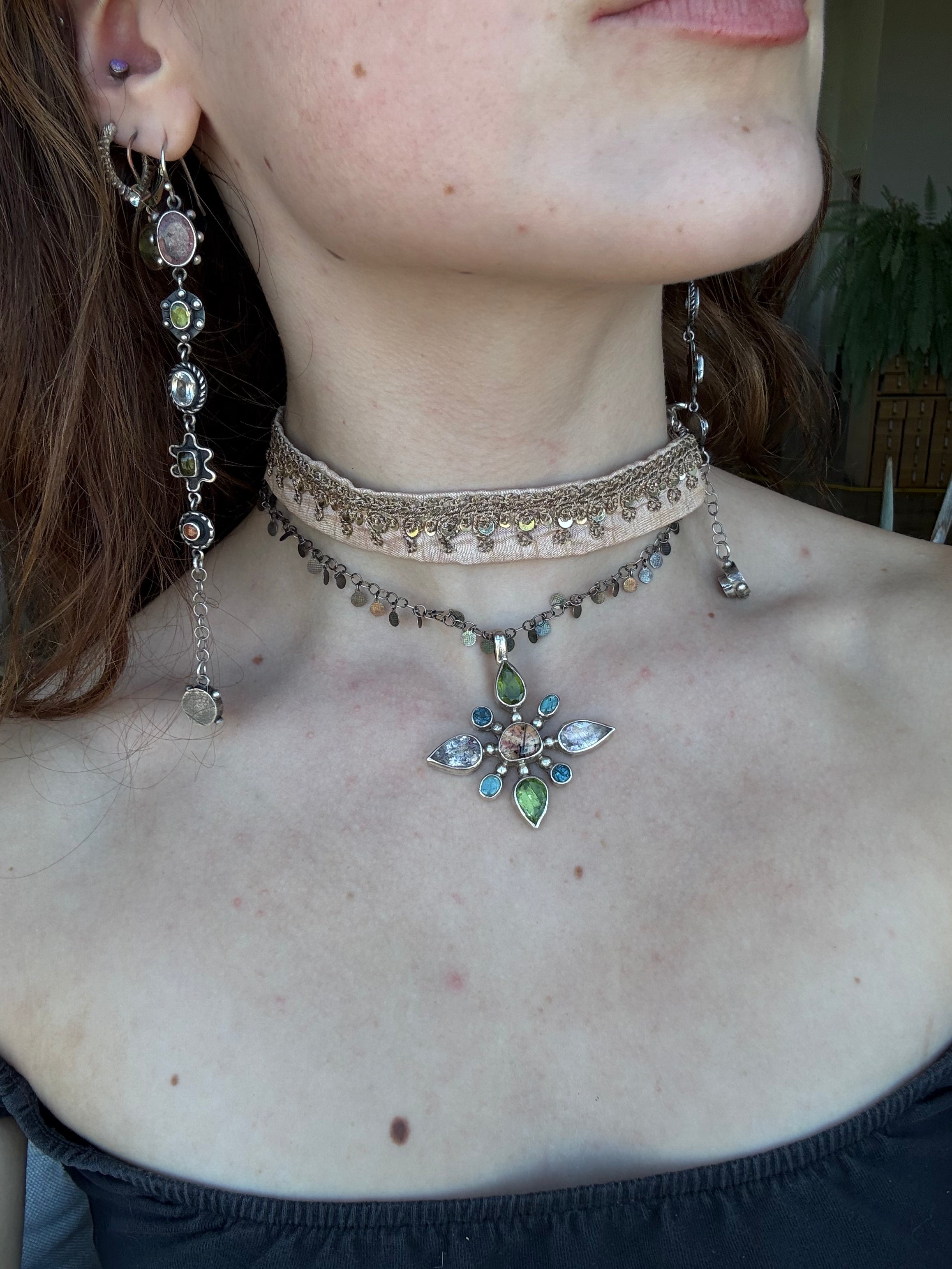 Necklace 228: SECRET GARDEN MANDALA
